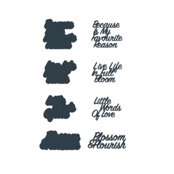 Paper Boutique Springtime Blooms Stanzschablonen - Sentiments Collection XIII
