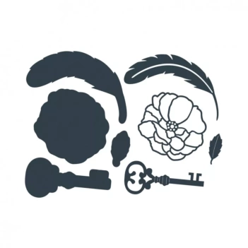 Paper Boutique Steampunk Romance Stanzschablonen - Embellishments
