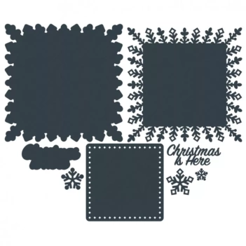 Paper Boutique A Sprinkle of Winter Stanzschablonen - Christmas is Here
