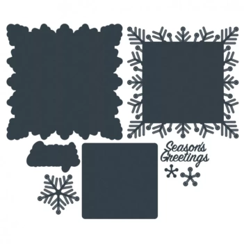 Paper Boutique A Sprinkle of Winter Stanzschablonen - Seasons Greetings

