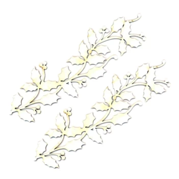 Dayka Holly Branches Cardboard Silhouette 
