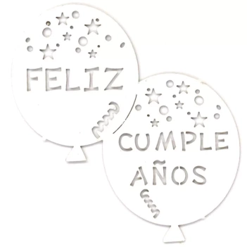 Dayka Cardboard shapes - Balloons Happy Birthday 