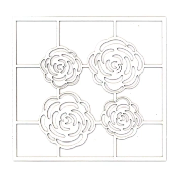 Silueta de cartón Flor Dayka