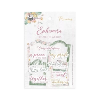 Die-Cuts Ephemera Frames & Words Precious P13