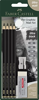 Set 6 stuks Pitt Grafiet Matt Faber-Castell