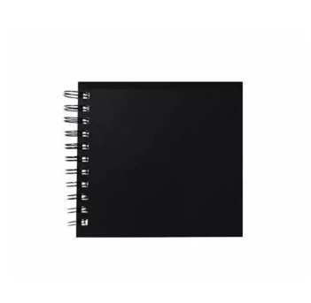 Daler-Rowney Spiral-Skizzenbuch Ebony, Schwarzer Einband 15x15cm