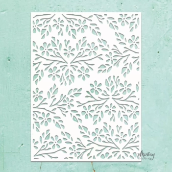 Plantilla de Stencil Kreativa Flowers 2 Mintay 15x20cm
