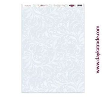 Fabric DTXM-2030 Blue Floral Background Pattern Blessings Dayka 33x70cm