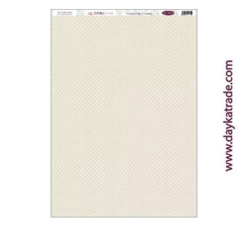 Tela DTXM-2004 Patrón Puntos Beige Dayka 33x70cm