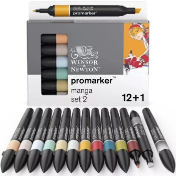 Set 12+1 Rotuladores Promarker Manga 2 Winsor & Newton