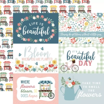 Papel 6"x4" Journaling Cards Life Is Beautiful Echo Park 30x30cm
