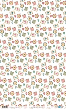 Rice paper Travelers Summer Trip PapersForYou 54x33cm