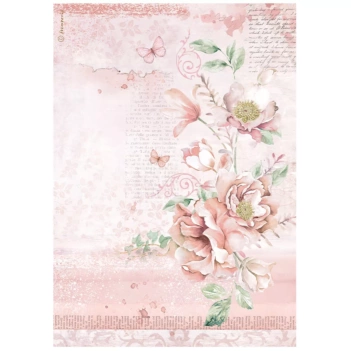Roseland Stamperia Fleurs Papier de Riz 21x29cm