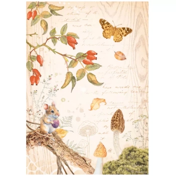 Stamperia Romantic Woodland Rice Paper Butterfly A4 