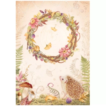Stamperia Romantic Woodland Rice Paper Garland A4 