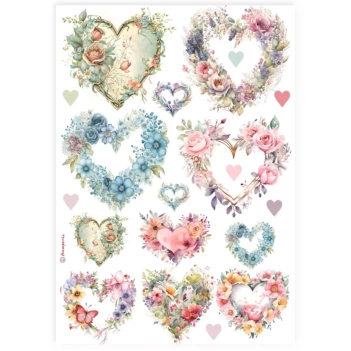 Papel de arroz Hortensia Best Sellers Stamperia 21x30cm