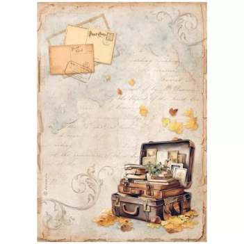 Papel de arroz Cartas Romantic Golden Harmony Stamperia 21x30cm