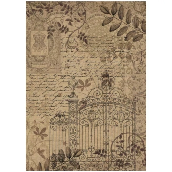 Papel de arroz Cartas Old Lace Stamperia 21x30cm