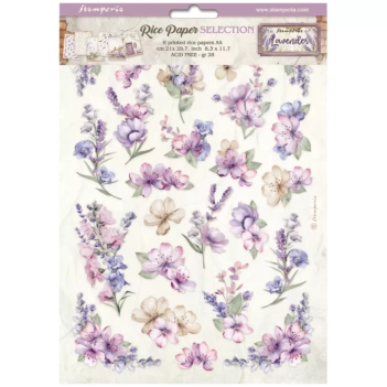 Papel de arroz Puerta Lavender Stamperia 21x30cm
