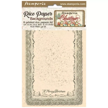 Set 6 papeles de arroz All You Need For Christmas Stamperia 21x30cm