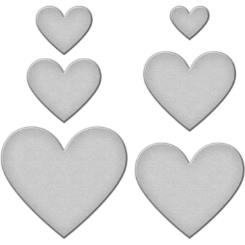 Spellbinders Stanzschablone Essential Hearts Floral Reflection 