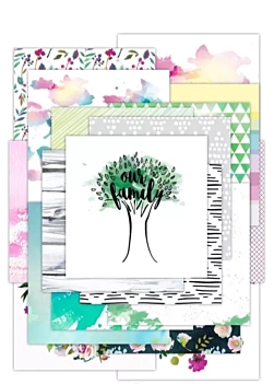 Altenew Our Family Scrapbooking-Kit - Einseitig 30x30cm