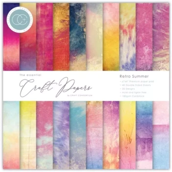 Kit de scrapbooking Retro Summer Craft Consortium 15x15cm