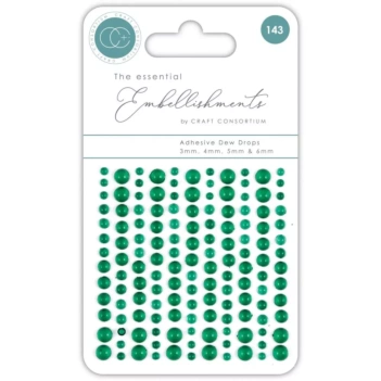 Enamel Dots Dew Drops Green Craft Consortium