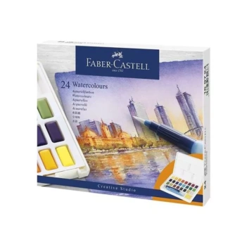 Faber-Castell Creative Studio Set mit 24 Aquarellfarben