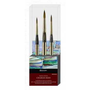 Set of 3 Charles Reid Watercolor Brushes Reserve 1214 Escoda