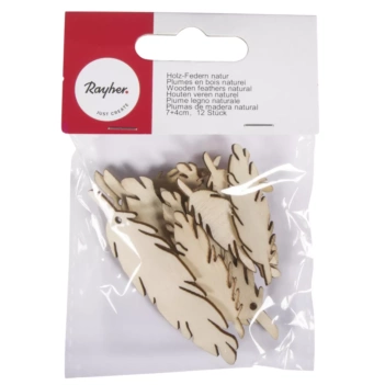 Die-Cuts de Madera Plumas Rayher