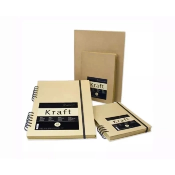 Bloc à dessin spirale Hahnemühle Papier kraft 120gr/m2