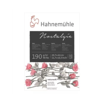 Bloco de desenho e desenho de grão fino Nostalgie Hahnemühle 190gr/m2