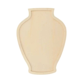 Silhouette en bois Vase Bleu Artemio