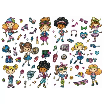 Die-Cuts Vuelta a los 80´s Muñecas Fridita
