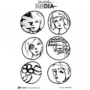 Timbri di gomma cerchiati di Dina Wakley