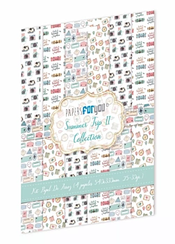 Kit 4 papeles de arroz II Summer Trip PapersForYou 54x33cm