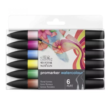 Zestaw 6 markerów Promarker Akwarela w kwiatowych odcieniach Winsor i Newton