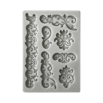 Borders and Laces Stamperia A6 silicone mold