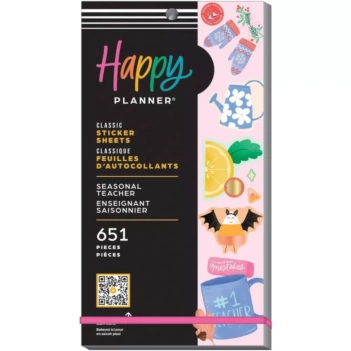 Super Zestaw Naklejek Seasonal Teacher Classic Happy Planner
