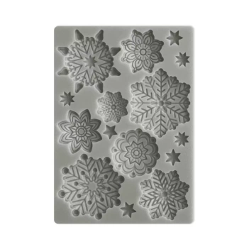 Molde de silicona Snowflakes Stamperia A6