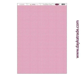 Tela DTXM-2013 Patrón Fondo Puntos Rosa Dayka 33x70cm