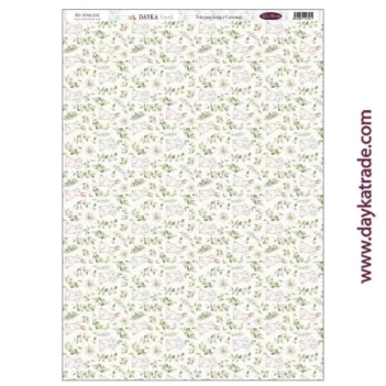 Tela DTXM-3001 Flores y Conejos En Comunión con la Naturaleza 32x70cm