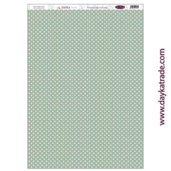 Tela DTXM-3004 Lunares Verdes En Comunión con la Naturaleza 32x70cm
