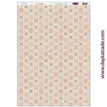 Tela DTXM-2119 Fondo Flores Verde Adorada Navidad Dayka 32x70cm