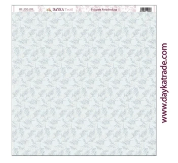 Tecido DTXS-1000 Folhas Hoje é meu dia criança Dayka 30x30cm