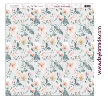 Stof DTXS-1015 Dayka Bloemen Achtergrond 30x30cm