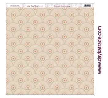 Stof DTXS-1018 Dayka Beige Cirkels Achtergrond 30x30cm