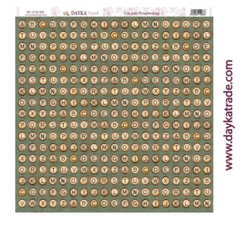 Tela para Decoración Abecedario Dayka 30X30cm

