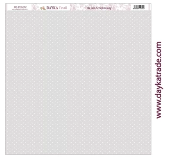 Tela  DTXS-957 Lunares Fondo Gris Dayka 30x30cm